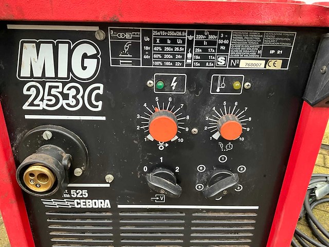 Cebora mig 253c mig lasapparaat - afbeelding 3 van  5