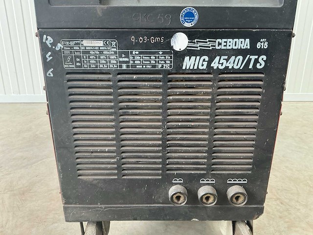 Cebora mig 4540/ts lasapparaat - afbeelding 8 van  10