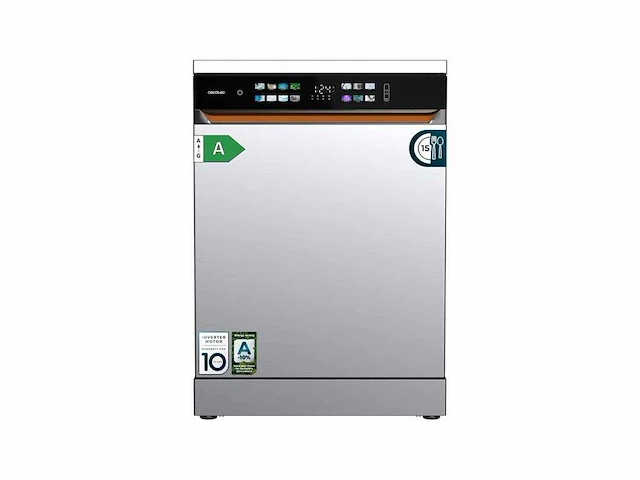 Cecotec bolero aguazero 6900 inox vaatwasser 15 couverts 60 cm energielabel a 42 db - afbeelding 1 van  7