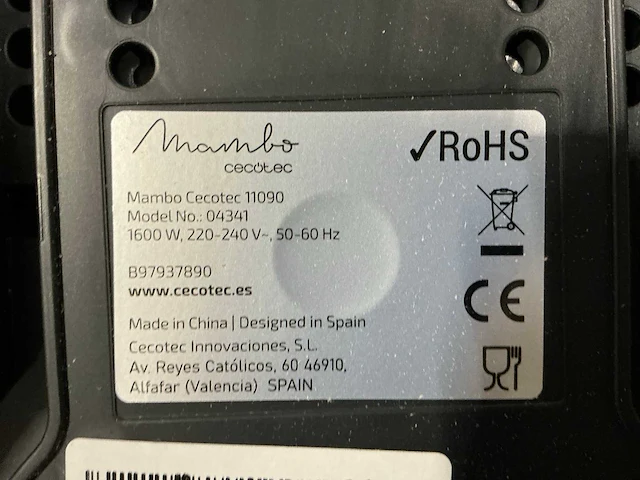 Cecotec mambo 11090 habana multifunctionele keukenmachine - afbeelding 3 van  12