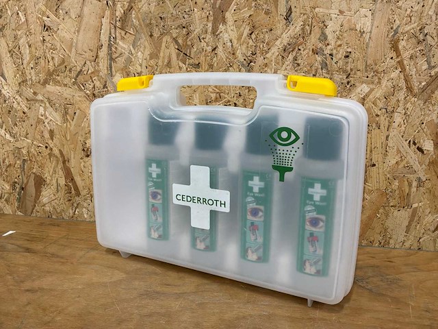 Cederroth oogdouchekoffer met 4 flessen (500ml) - afbeelding 1 van  3