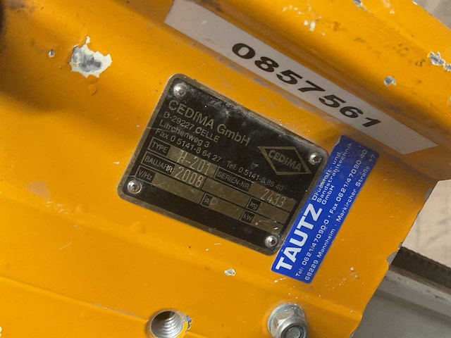 Cedima h-201 boorstandaard met kernboormachine - afbeelding 3 van  8