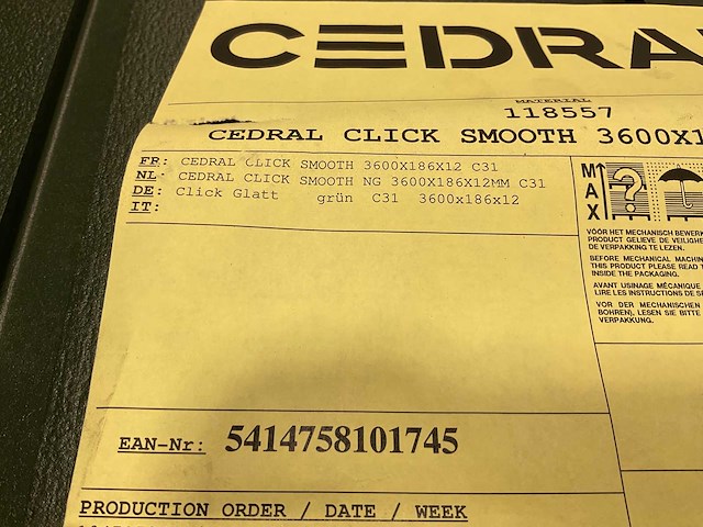 Cedral gevelstrook - brandklasse a2 - engelsgroen - 360x18,6x1,2 cm (144x) - afbeelding 8 van  8