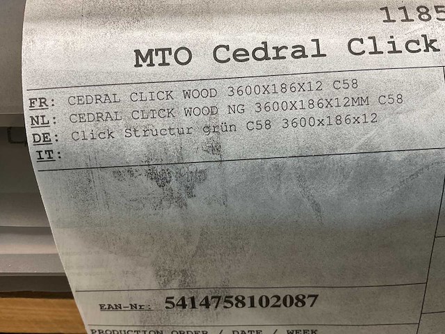 Cedral gevelstrook - brandklasse a2 - olijfgroen - 360x18,6x1,2 cm (144x) - afbeelding 8 van  8