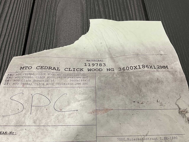 Cedral gevelstrook - brandklasse a2 - roseda groen - 360x18,6x1,2 cm (108x) - afbeelding 8 van  8