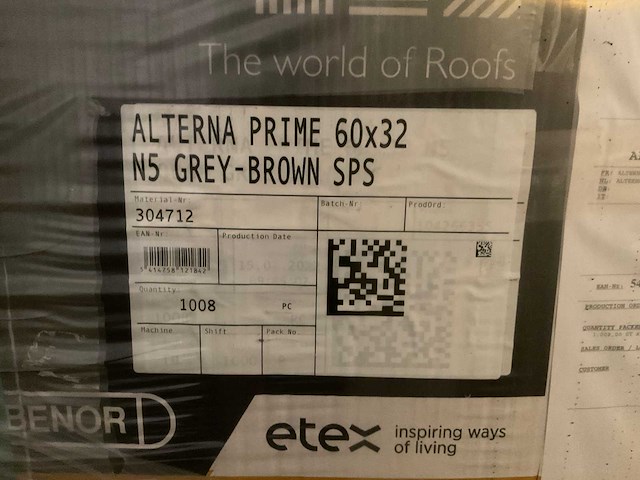 Cedral lei brandklasse a2 - grijsbruin - 60x32 cm (1008x) - afbeelding 5 van  7