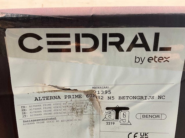 Cedral leisteen - brandklasse a2 - betongrijs - 60x32 cm (1008x) - afbeelding 2 van  11