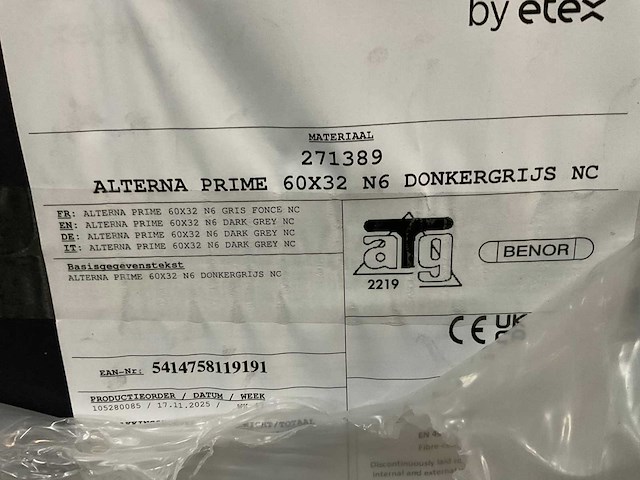 Cedral leisteen - brandklasse a2 - donkergijs - 60x32 cm (1008x) - afbeelding 2 van  3