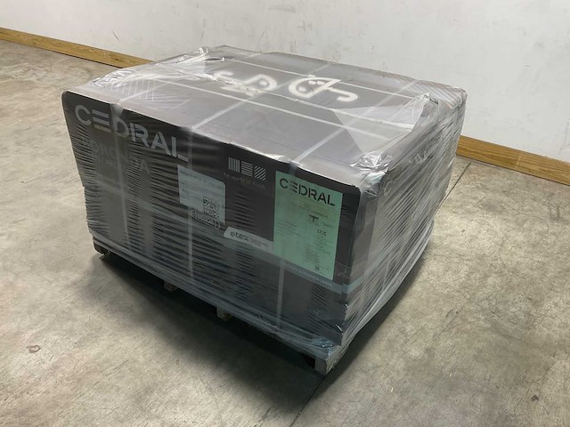 Cedral leisteen - brandklasse a2 - donkergrijs - 45x32 cm (1320x) - afbeelding 1 van  3