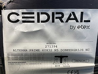 Cedral leisteen - brandklasse a2 - donkergrijs - 60x32 cm (1008x) - afbeelding 10 van  10