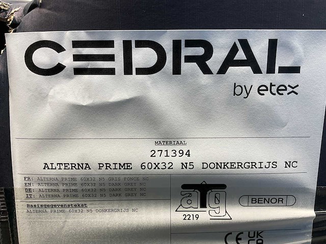 Cedral leisteen - brandklasse a2 - donkergrijs - 60x32 cm (1008x) - afbeelding 10 van  10