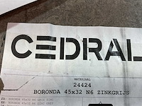 Cedral leisteen - brandklasse a2 - zinkgrijs - 45x32 cm (1320x) - afbeelding 3 van  4