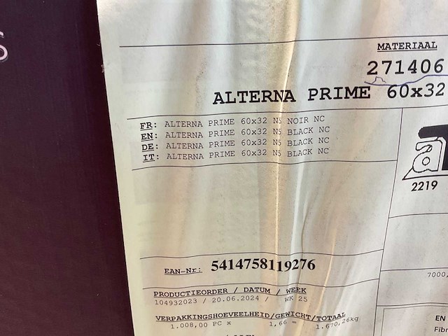 Cedral leisteen - brandklasse a2 - zwart - 60x32 cm (1008x) - afbeelding 3 van  11