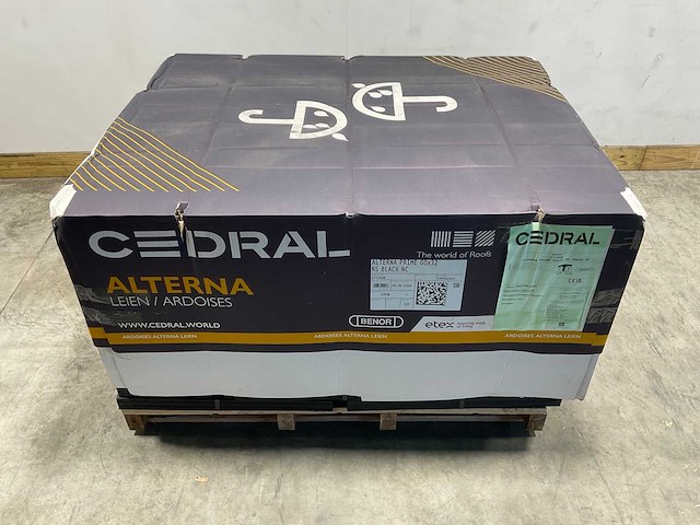 Cedral leisteen - brandklasse a2 - zwart - 60x32 cm (1008x) - afbeelding 4 van  11