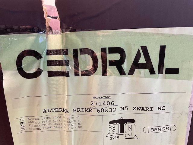 Cedral leisteen - brandklasse a2 - zwart - 60x32 cm (1008x) - afbeelding 2 van  11