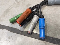 Cee krachtstroom verdeelkabel met mennekes stekker en meerdere uitgangen - afbeelding 2 van  4