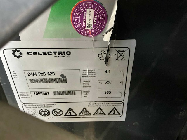 Celectric 24/4 pzs 620 accupakket (2x) - afbeelding 4 van  5