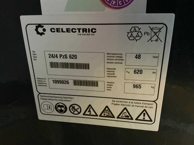 Celectric 24/4 pzs 620 accupakket (2x) - afbeelding 5 van  5