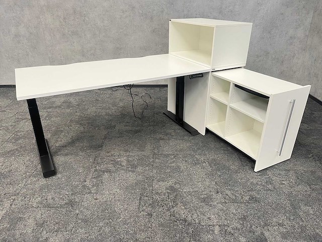 Celexon/ ceka - elektrisch zit-sta bureau 160x80 met kast - afbeelding 9 van  16
