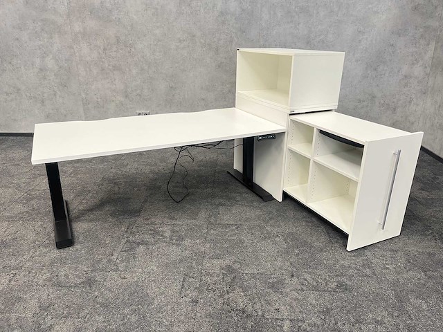 Celexon/ ceka - elektrisch zit-sta bureau 160x80 met kast - afbeelding 4 van  17