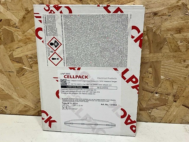 Cellpack verbindingsmof met giethars (5x) - afbeelding 1 van  2
