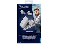 Celly bluetooth earbuds, stereo, flip1wh wit - afbeelding 1 van  2