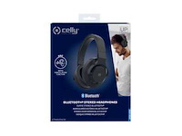 Celly headphones, model beatancbk, bluetooth stereo headphones, active noice cancelling wit - afbeelding 2 van  2