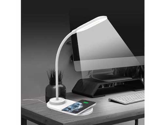 Celly wireless charger / led lamp wit - afbeelding 2 van  5