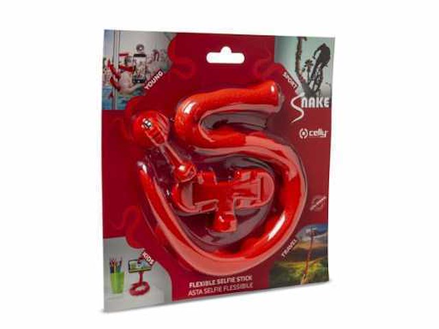 Cellysnake flexible selfiestickrood - afbeelding 1 van  3