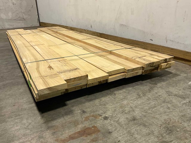 Celtis hardhouten plank - 310x15,5x3 cm (18x) - afbeelding 6 van  8