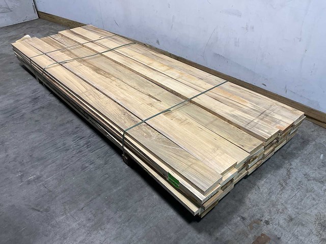 Celtis hardhouten plank - 310x15,5x3 cm (46x) - afbeelding 1 van  7