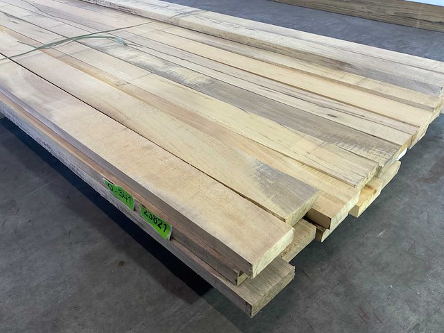 Celtis hardhouten plank - 430x10,5x3 cm (24x) - afbeelding 3 van  6