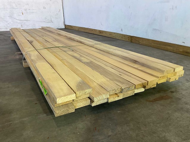 Celtis hardhouten plank - 430x10,5x3 cm (24x) - afbeelding 4 van  6