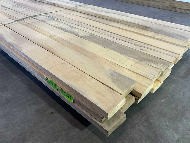 Celtis hardhouten plank - 430x10,5x3 cm (24x) - afbeelding 3 van  6