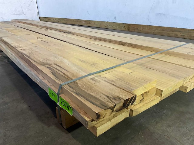 Celtis hardhouten plank - 430x15,5x3 cm (18x) - afbeelding 3 van  6