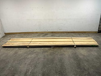 Celtis hardhouten plank - 488x10,5x3 cm (13x) - afbeelding 2 van  7