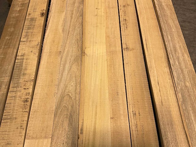 Celtis hardhouten plank - 488x10,5x3 cm (13x) - afbeelding 3 van  7