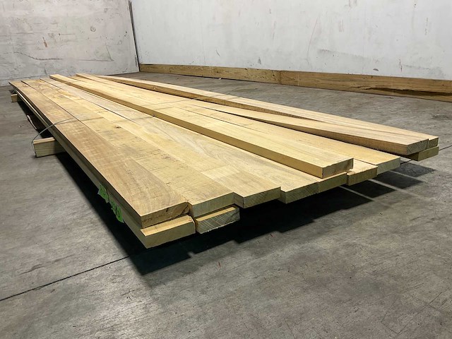 Celtis hardhouten plank - 488x10,5x3 cm (13x) - afbeelding 5 van  7
