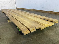 Celtis hardhouten plank - 488x10,5x3 cm (13x) - afbeelding 4 van  6