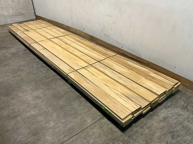 Celtis hardhouten plank - 490x15,5x3 cm (27x) - afbeelding 1 van  8