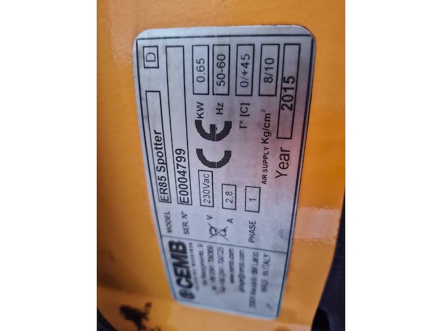 Cemb - 2015 - er85 spotter - banden balanceerapparaat - afbeelding 6 van  6