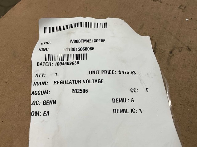 C.e.niehoff & co 76761-n3207 voltage regulator - afbeelding 1 van  3