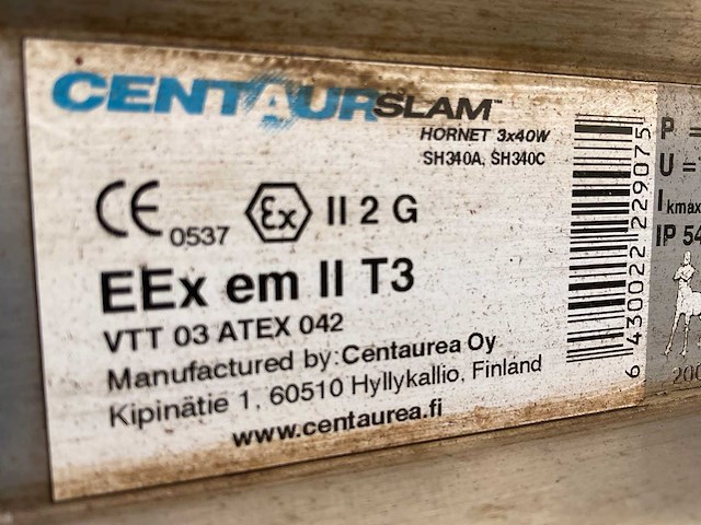 Centaurslam hornet armatuur explosievrije omgeving (6x) - afbeelding 7 van  7