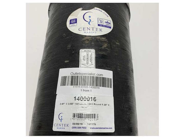 Centek 3.5 inch vernatone mkii round exhaust muffler - 1400016 - afbeelding 5 van  5