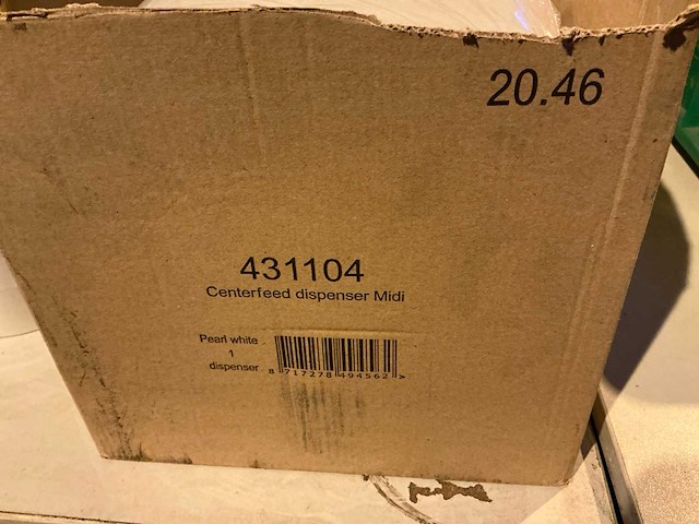 Centerfeed midi pearl white papierdispenser (4x) - afbeelding 3 van  3
