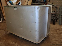 Centner aluminium magazijnbak op wielen