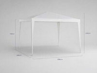 Central park - basic tonnelle - partytent - 286x286x246 cm - afbeelding 2 van  8