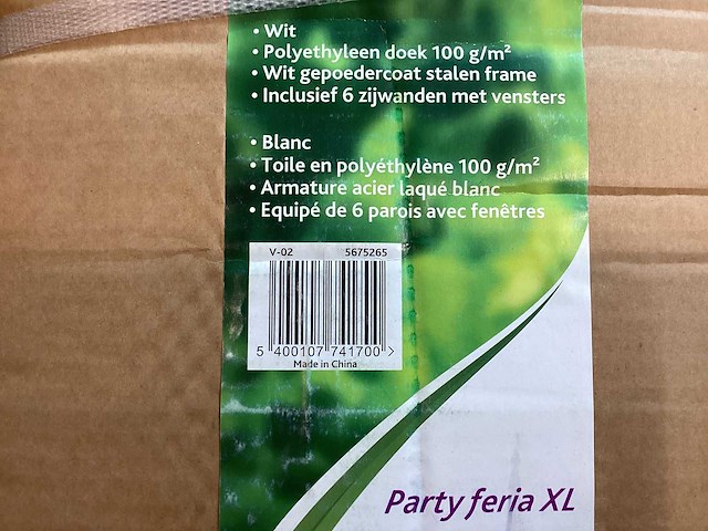 Central park - party feria xl - partytent - afbeelding 4 van  4
