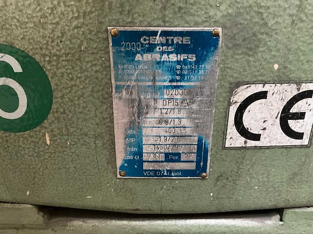 Centre des abrasifs dp15 dubbelzijdige polijst-/slijpmachine - afbeelding 6 van  6