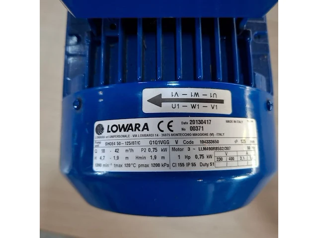 Centrifugaalpomp lowara, shoe 50-125/07/c - afbeelding 4 van  6